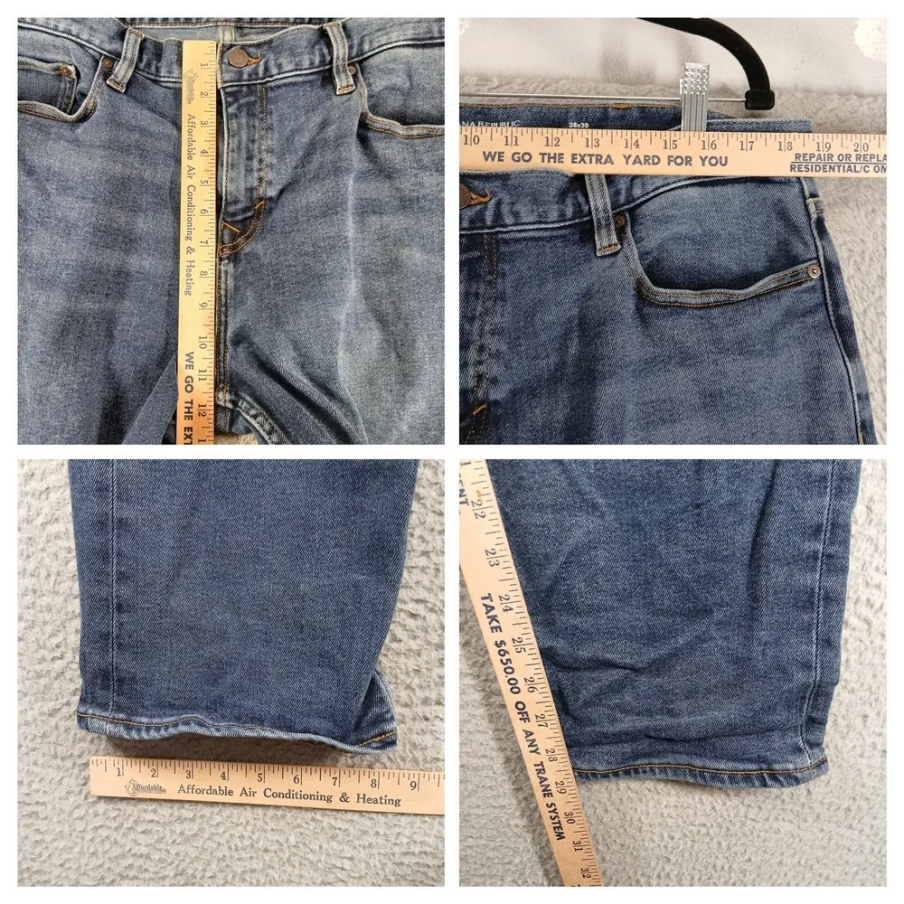 Banana Republic Legacy Straight Fit Men's Medium Wash Blue Jeans‎ 38x30